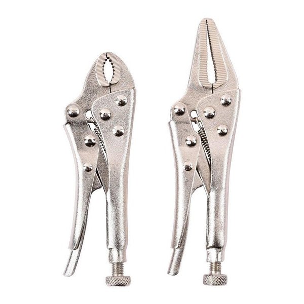 Home Plus 4-3/4 in. Carbon Steel Two Piece Locking Pliers Set AC2014204